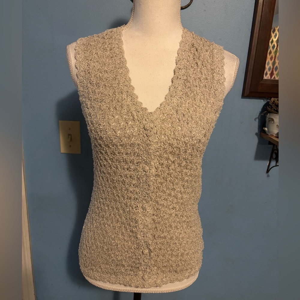 Vintage, Rafaella Petites, Button Down, Knit Vest